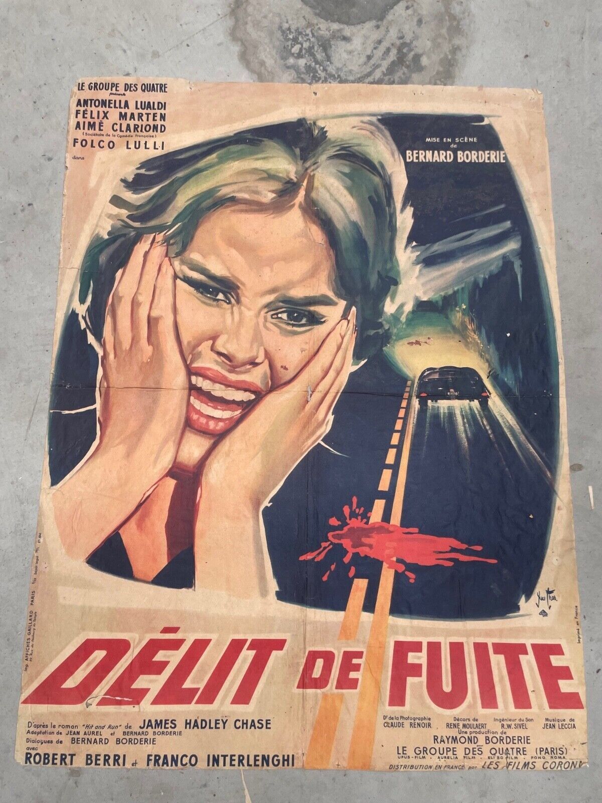 DÉLIT DE FUITE  40x60 ORIGINAL  ANTONELLA LUALDI