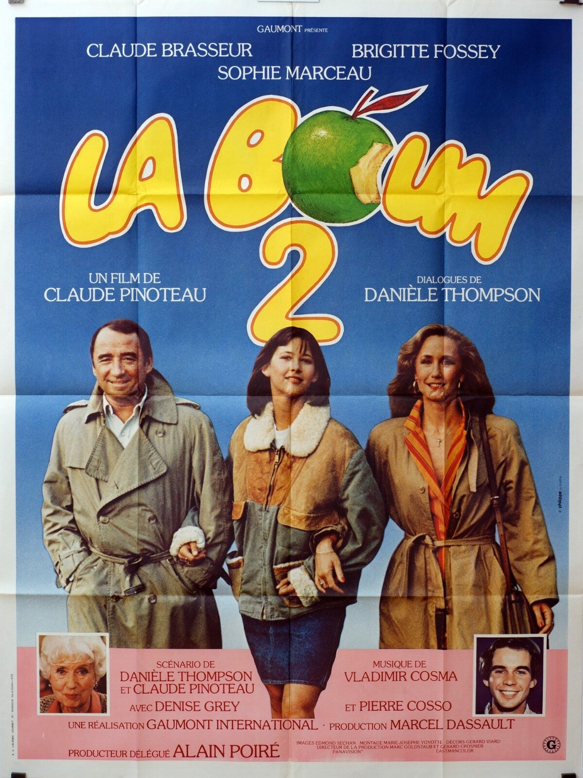 LA BOUM 2 MOVIE POSTER ORIGINAL 120x160 SOPHIE MARCEAU