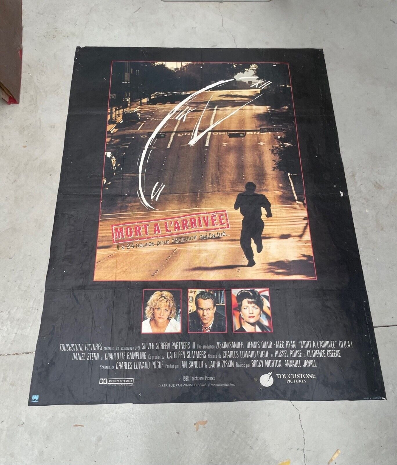 MORT A L’ARRIVÉE MOVIE POSTER ORIGINAL 120x160 MEG RYAN