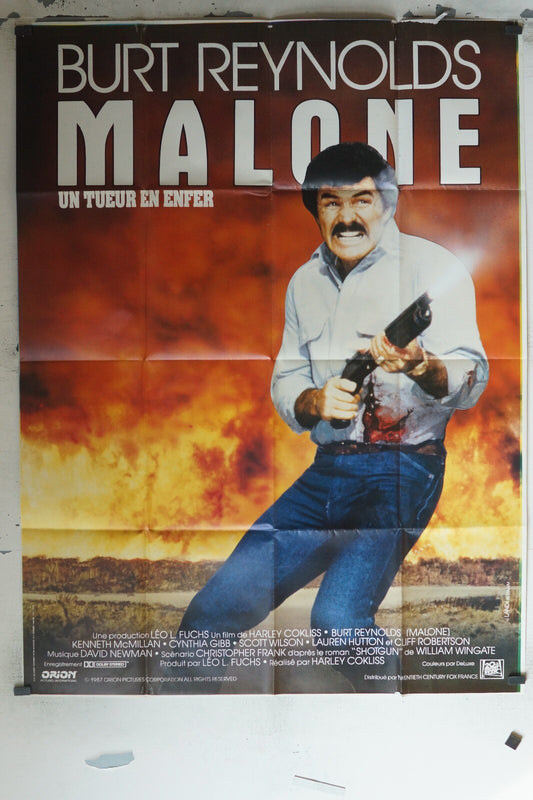 MALONE, UN TUEUR EN ENFER ORIGINAL 120x160 BURT REYNOLDS