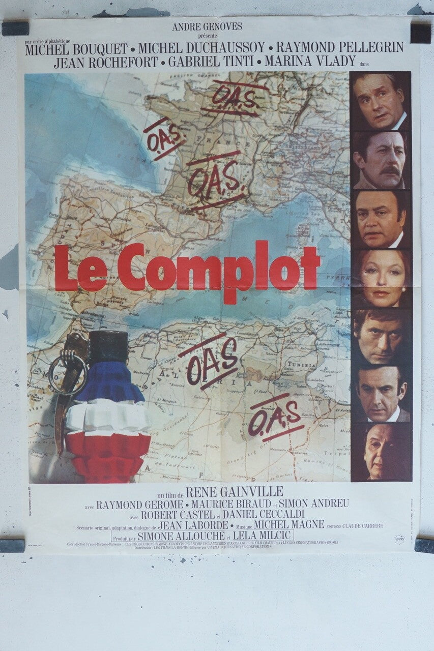 LE COMPLOT POSTER ORIGINAL (60X80) RAYMOND GEROME – MAURICE BIRAUD