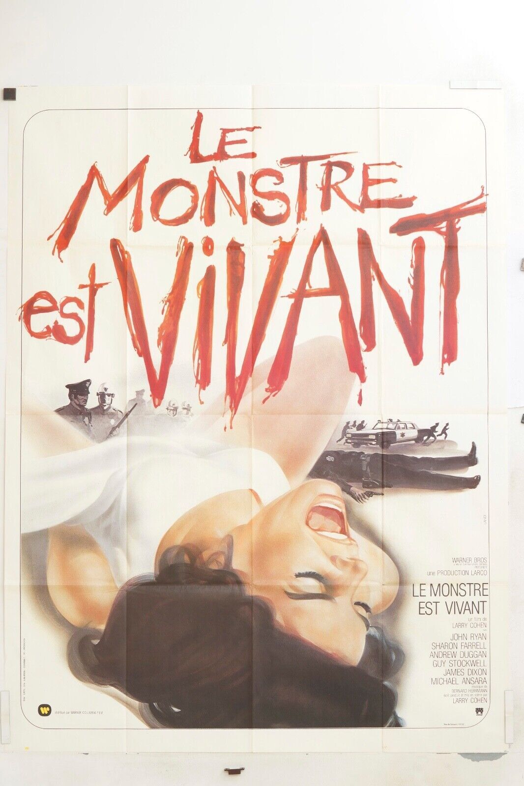 LE MONSTRE EST VIVANT MOVIE POSTER ORIGINAL (120x160) JOHN RYAN