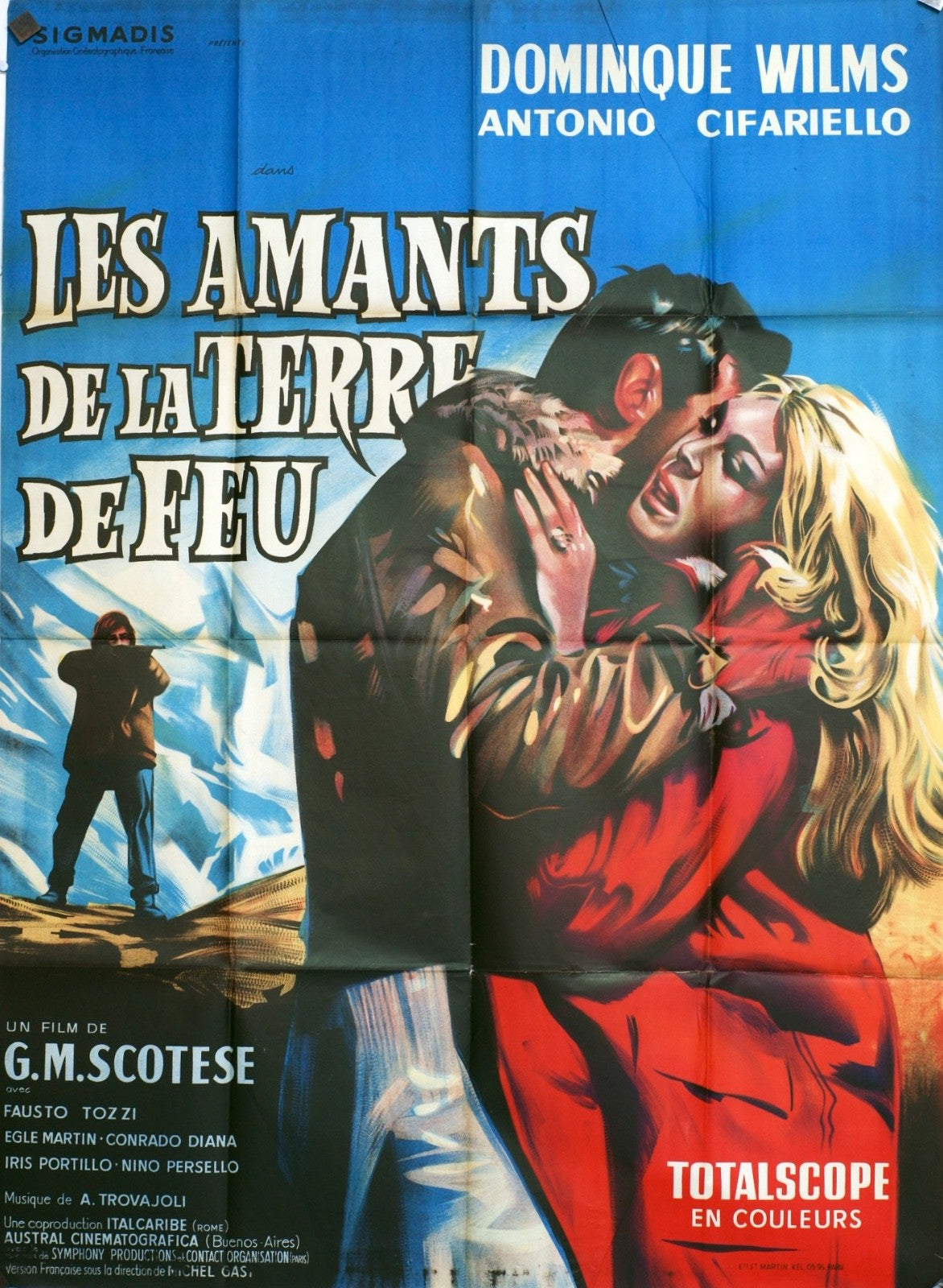 LES AMANTS DE LA TERRE DOMINIQUE WILMS movie poster ORIGINAL 120x160