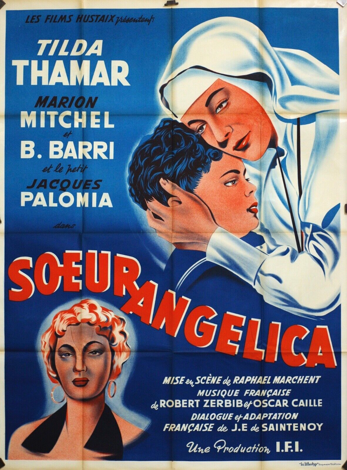 SOEUR ANGELICA MOVIE POSTER ORIGINAL 120x160 TILDA THAMAR