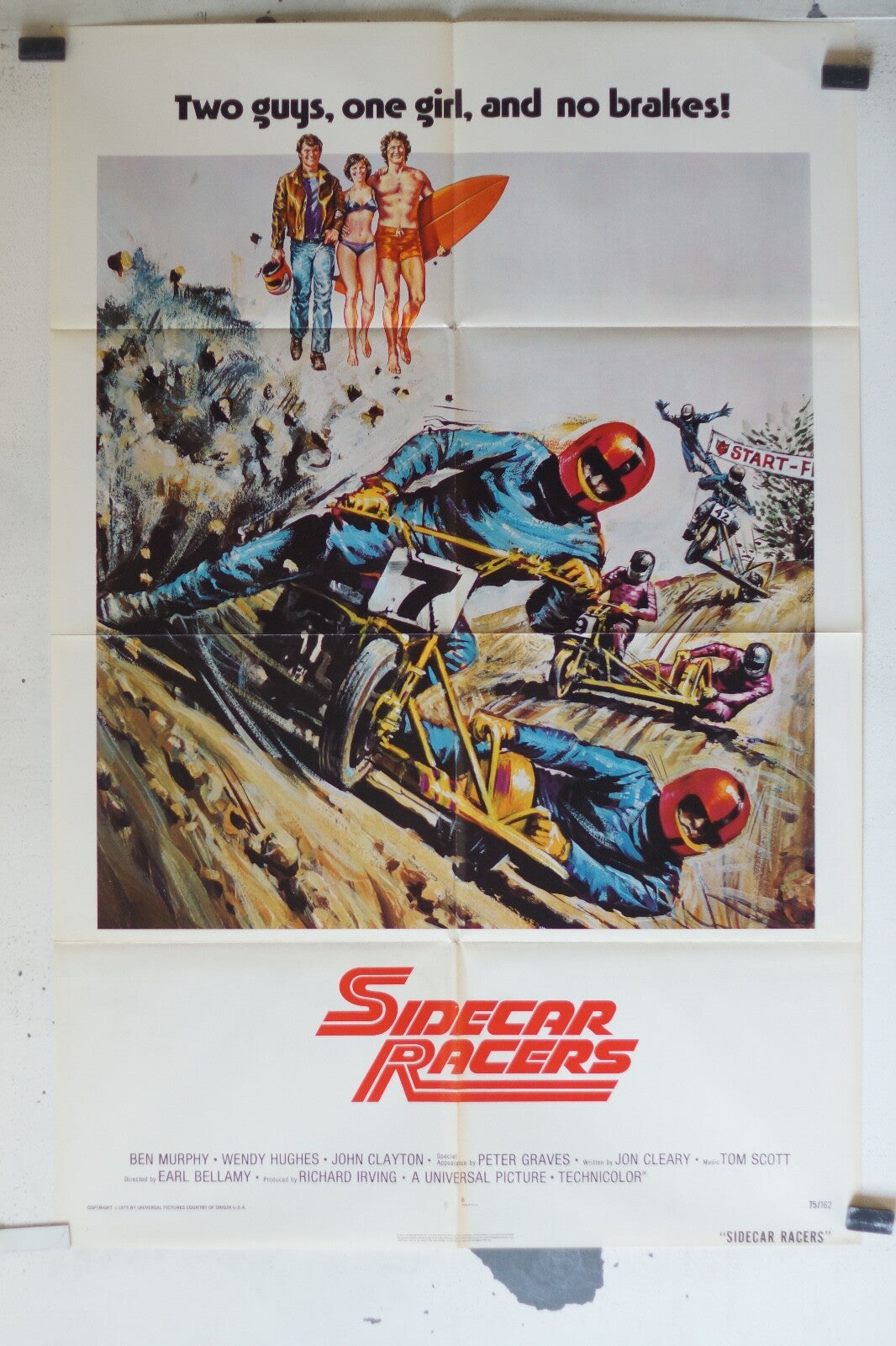 SIDECAR RACERS ORIGINAL MOVIE POSTER (70X100) BEN MURPHY