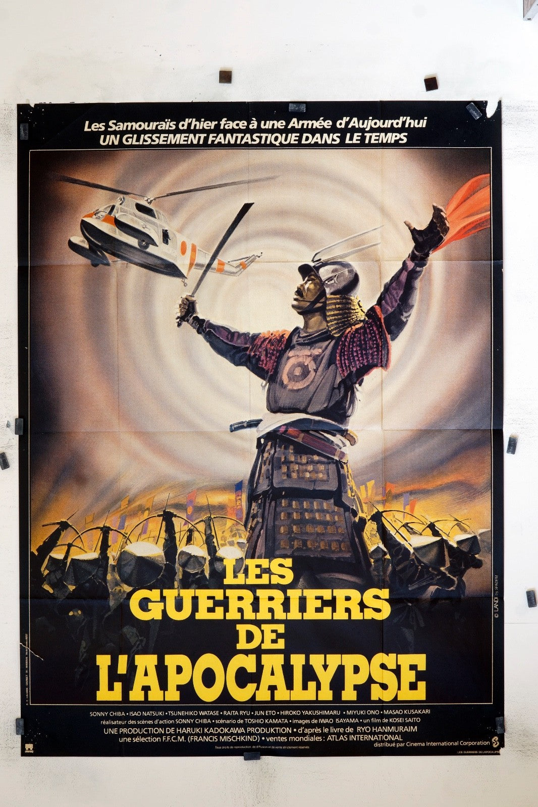 LES GUERRIERS DE L’APPOCALYPSE SONNY CHIBA ORIGINAL MOVIE POSTER 120x160