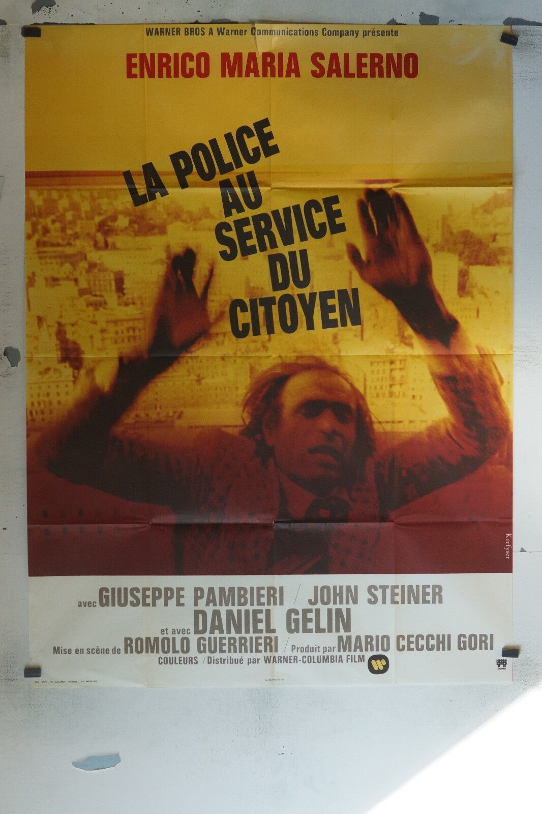 POLICE AU SERVICE DU CITOYEN MOVIE POSTER ORIGINAL 120x160 GIUSEPPE PAMBIERI