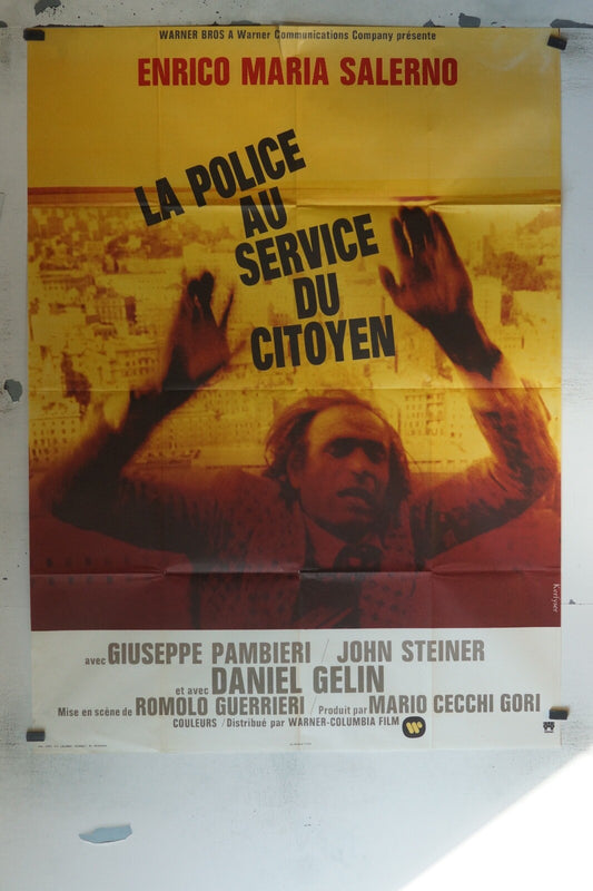 POLICE AU SERVICE DU CITOYEN MOVIE POSTER ORIGINAL 120x160 GIUSEPPE PAMBIERI
