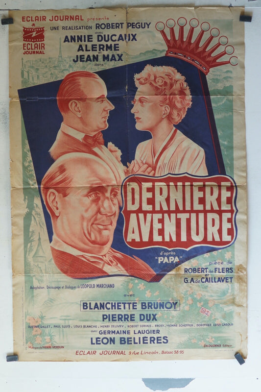 DERNIERE AVENTURE ORIGINAL 80x120 