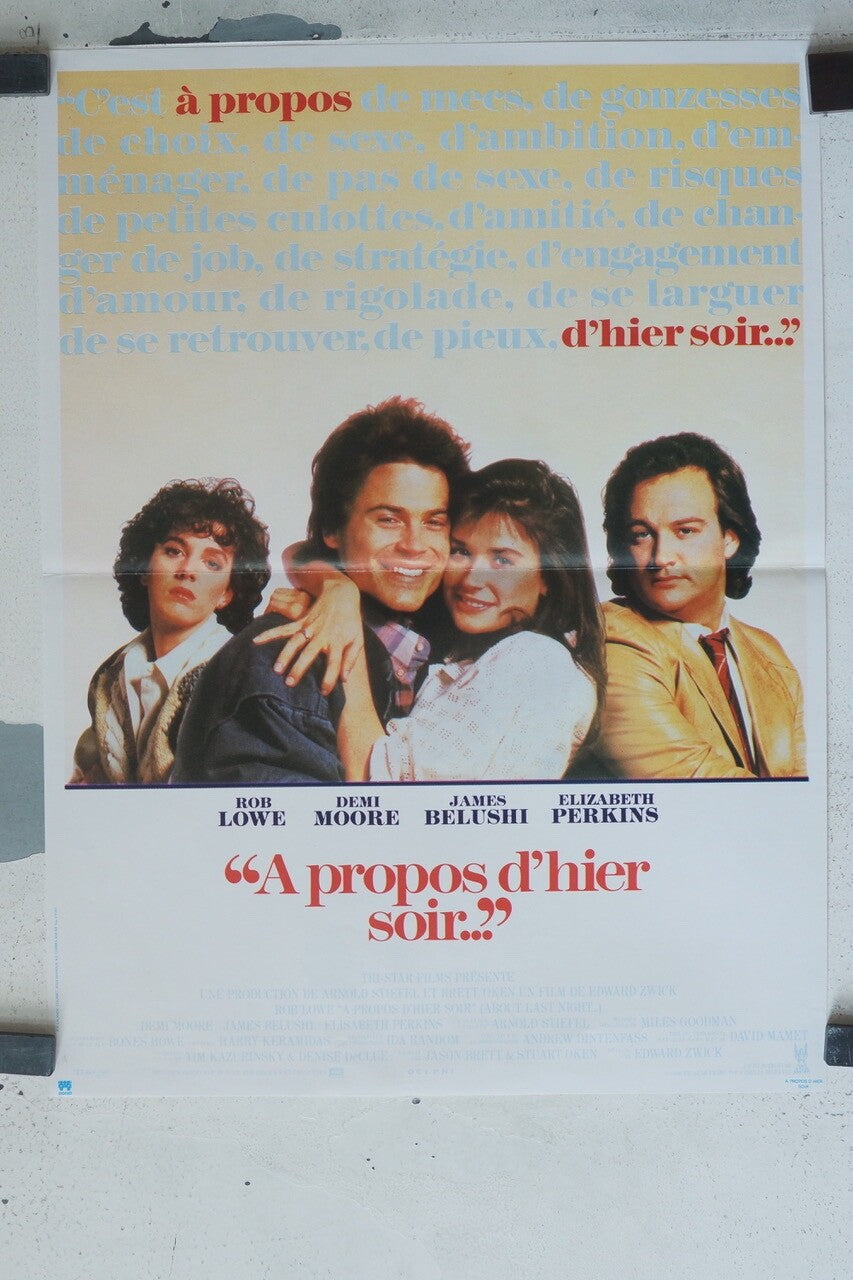 A PROPOS D’HIER SOIR ORIGINAL 40x60 SEAN PEEN