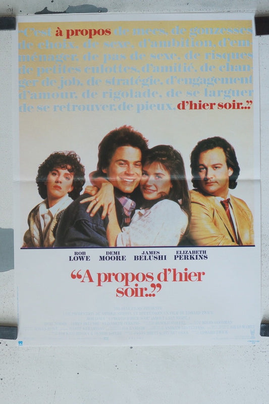 A PROPOS D’HIER SOIR ORIGINAL 40x60 SEAN PEEN