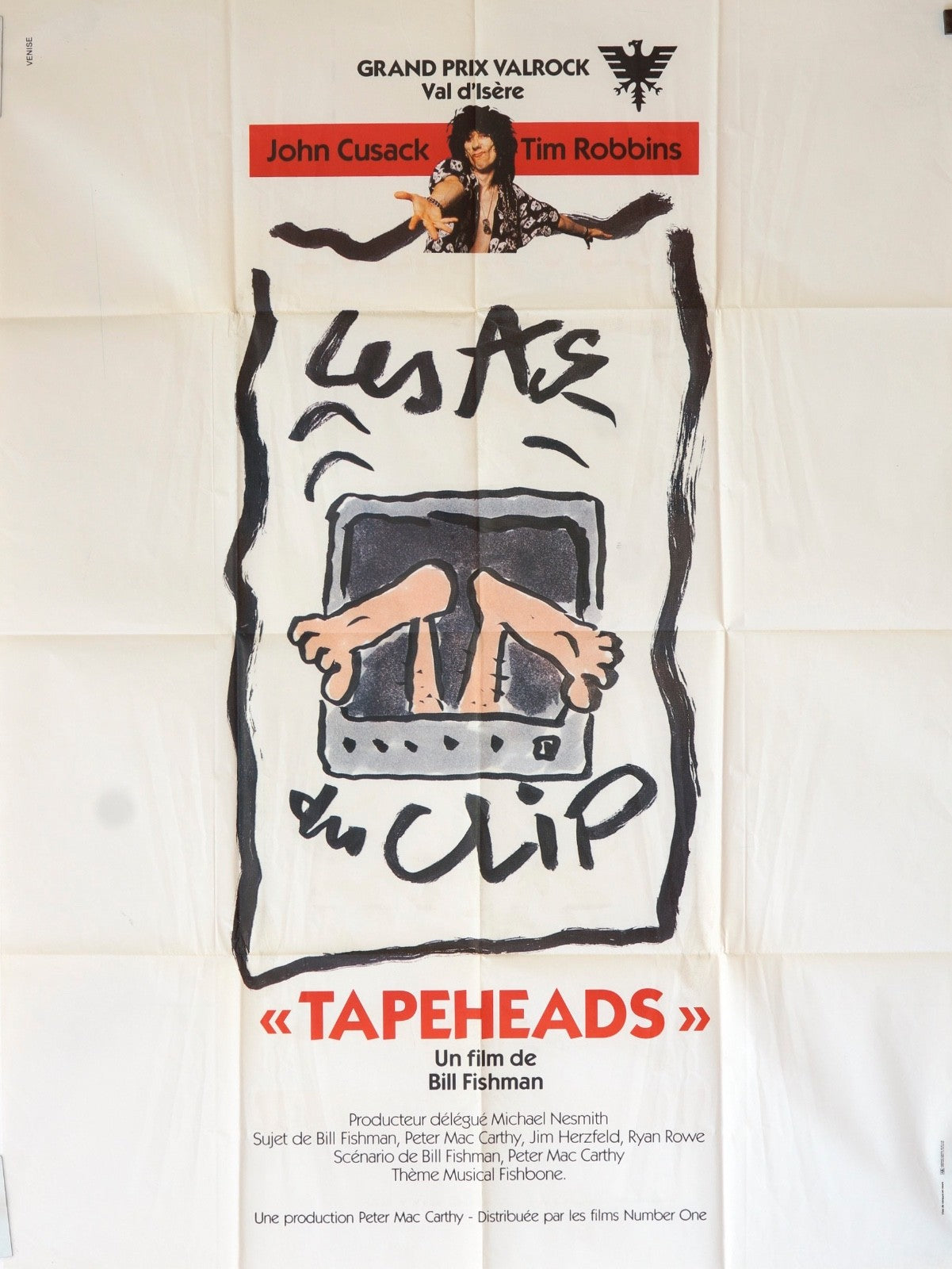 TAPEHEADS BILL FISHMAN movie poster ORIGINAL 120x16