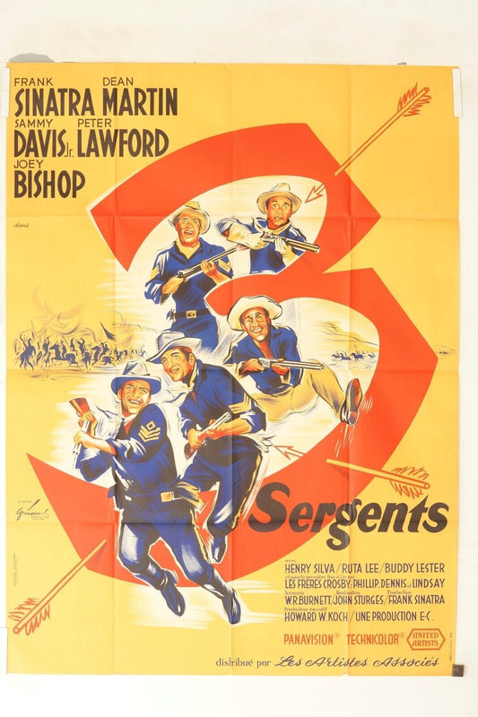 SERGENTS MOVIE POSTER ORIGINAL 120x160 MICKEY SPILLANE