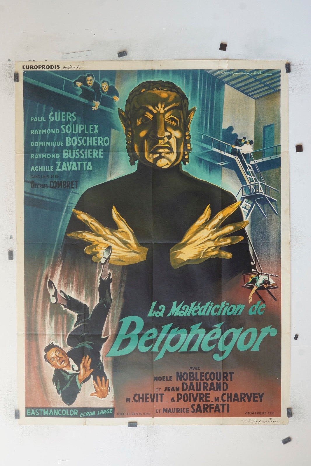 LA MALÉDICTION BELPHÉGOR PAUL GUERS MOVIE POSTER ORIGINAL (120X160)