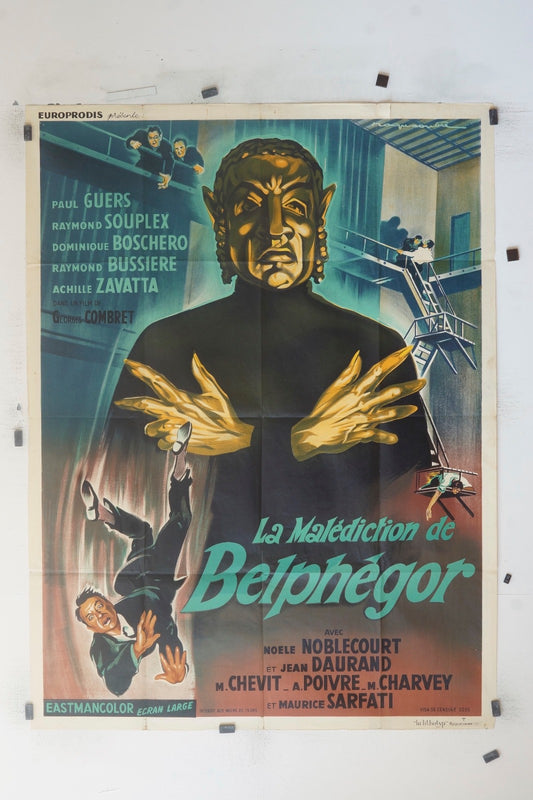 LA MALÉDICTION BELPHÉGOR PAUL GUERS MOVIE POSTER ORIGINAL (120X160)