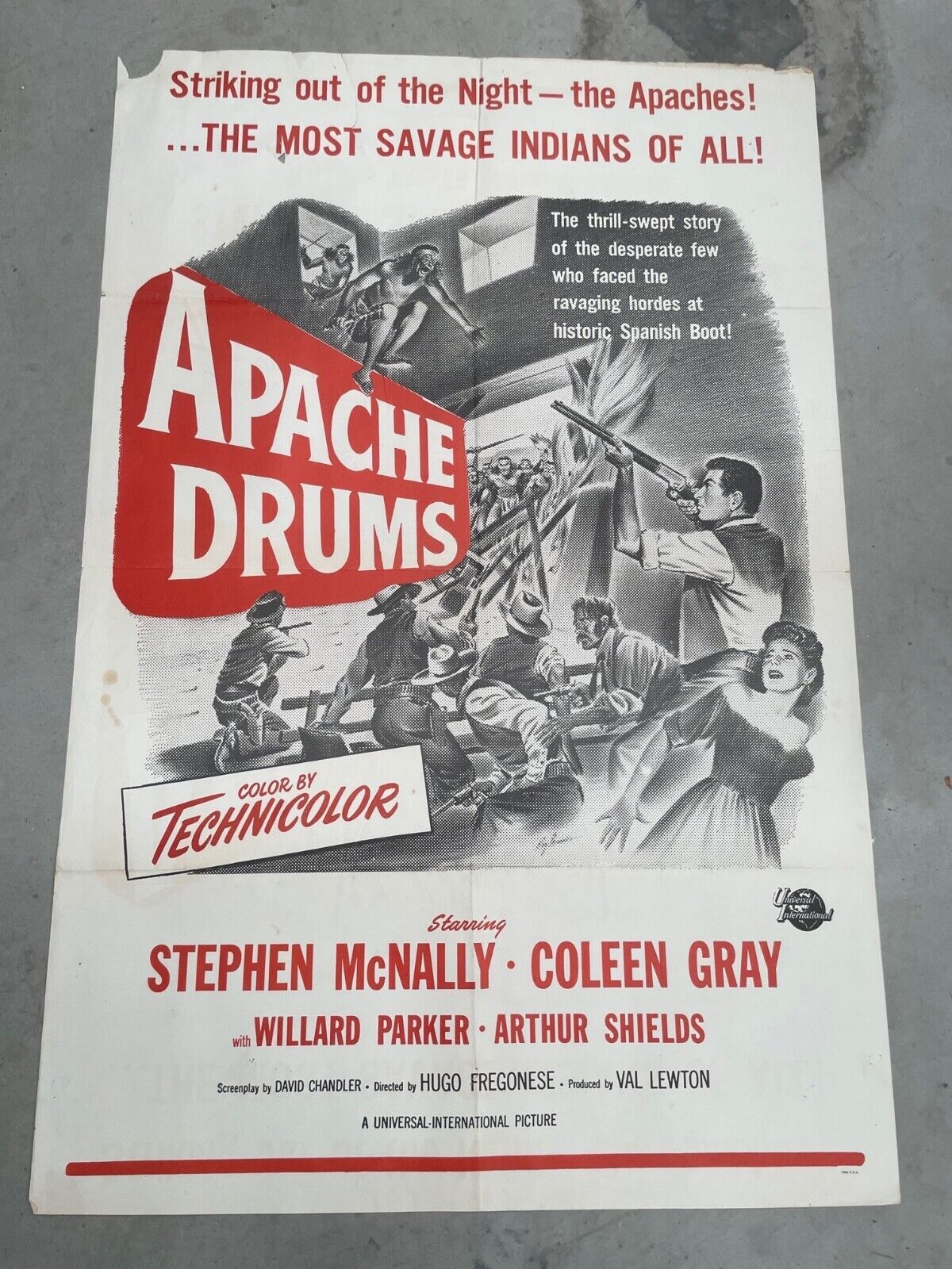 APACHE DRUMBS 40x60 ORIGINAL  STEPHEN MC NALLY