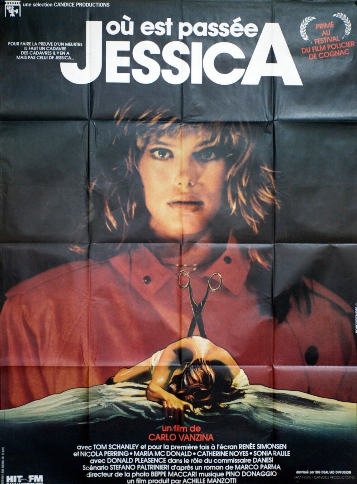 OÙ EST PASSÉE JESSICA MOVIE POSTER ORIGINAL 120x160 TOM SCHANLEY