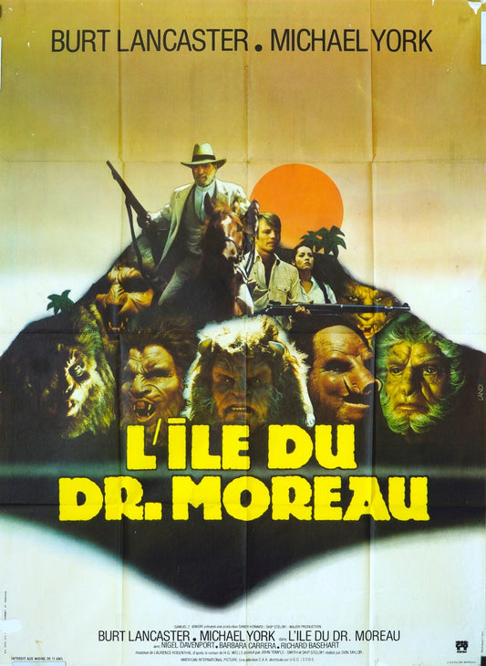 L’ILE DU DR MOREAU ORIGINAL MOVIE POSTER 120x160 BURT LANCASTER