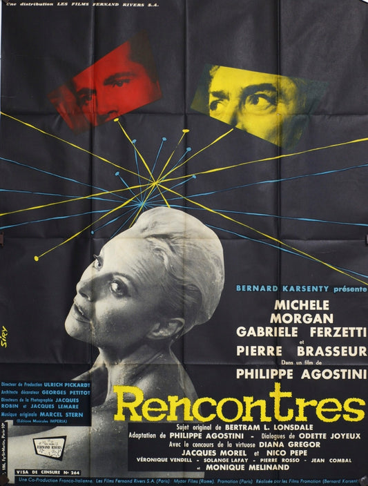 RENCONTRES MICHELE MORGAN MOVIE POSTER ORIGINAL 120x160