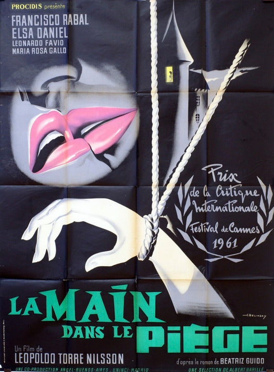 LA MAIN DANS LE PIÈGE MOVIE POSTER ORIGINAL 120x160 FRANCISCO RABAL