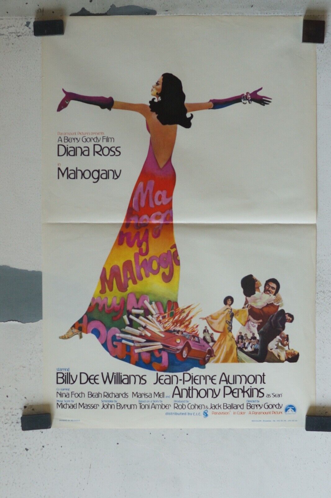 MAHOGANY MOVIE POSTER ORIGINAL (55X37) DIANA ROSS
