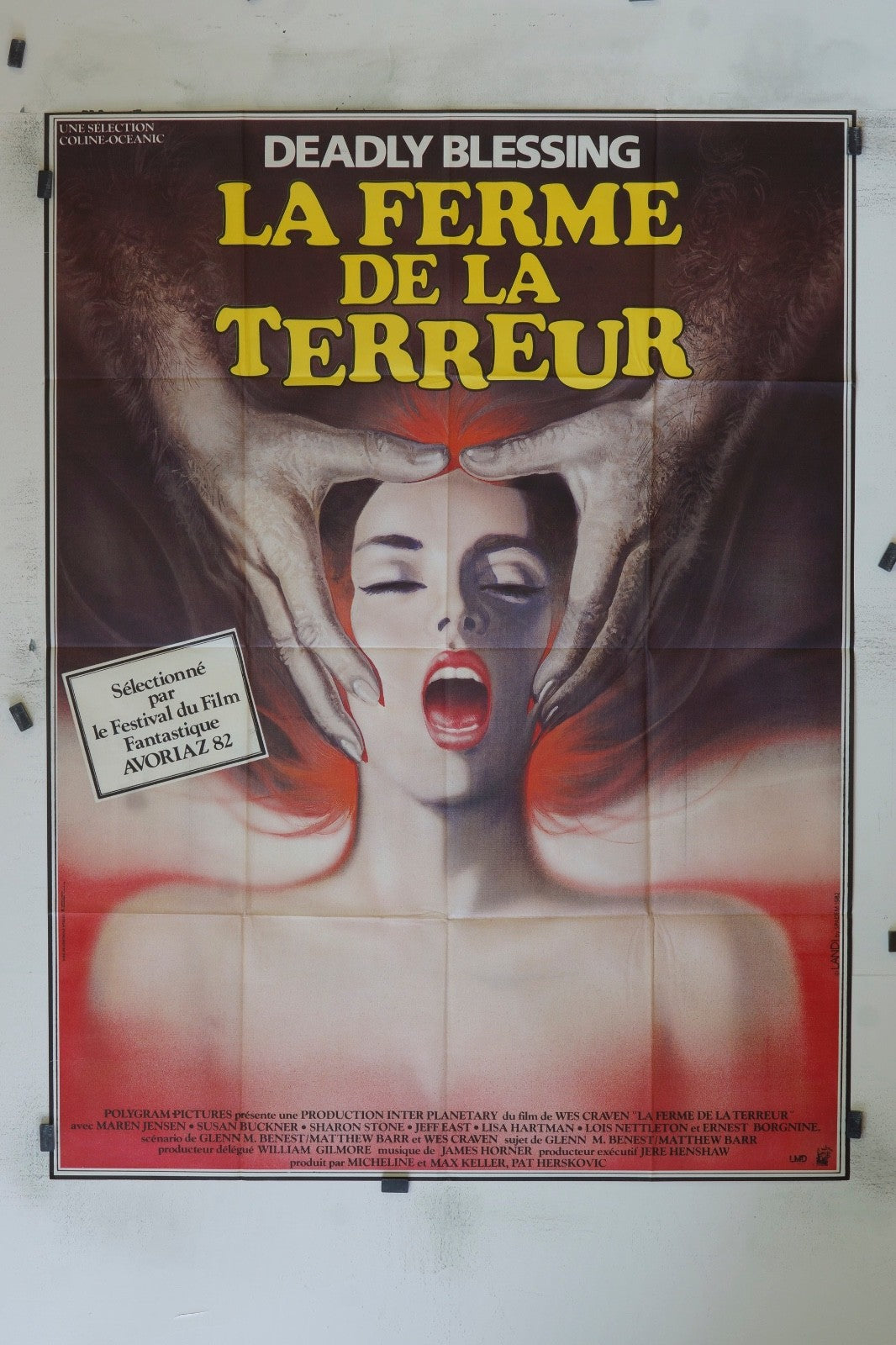 LA FERME DE LA TERREUR DEADLY BLESSING MOVIE POSTER ORIGINAL 120x160