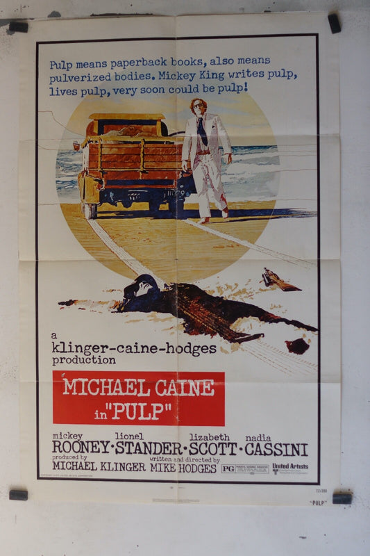 PULP_ MICHAEL CAINE (1972) 700x100 ORIGINAL MOVIE POSTER MICKEY ROONEY – LIONEL