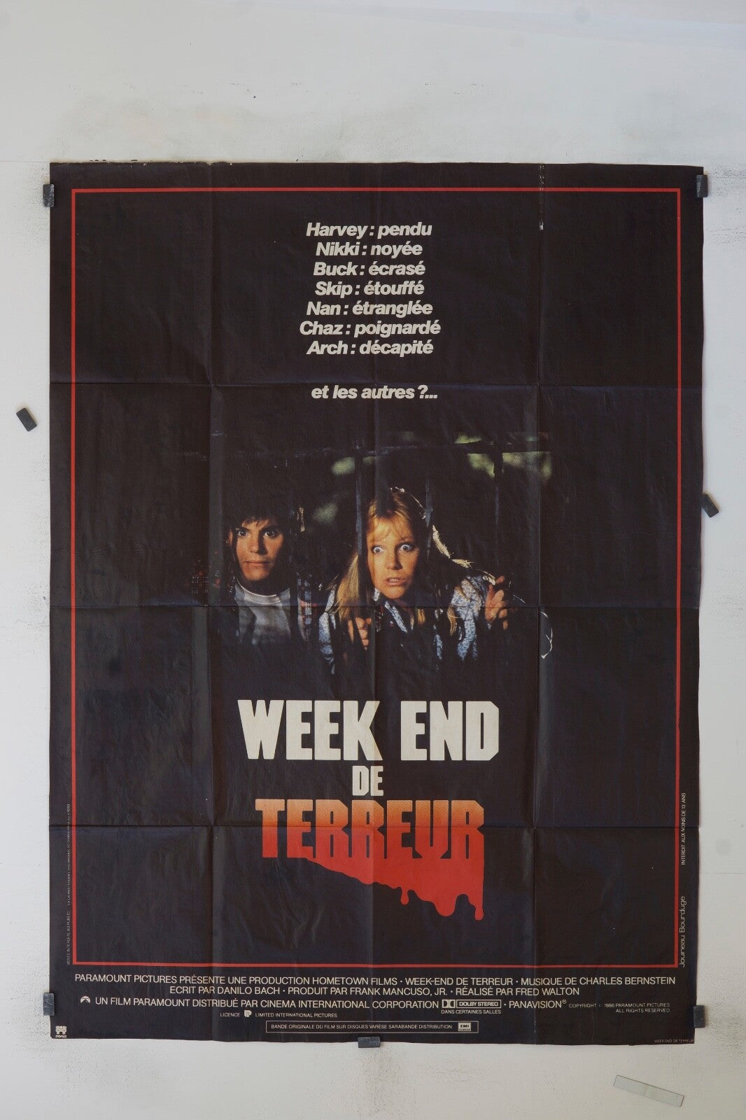 WEEK-END DE TERREUR FRED HALTON ORIGINAL 120x160