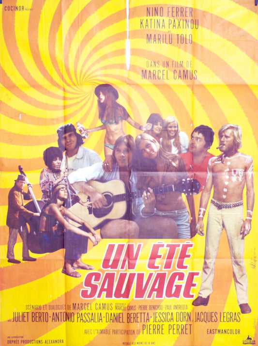 UN ÉTÉ SAUVAGE NINO FERRER POSTER ORIGINAL 120x160