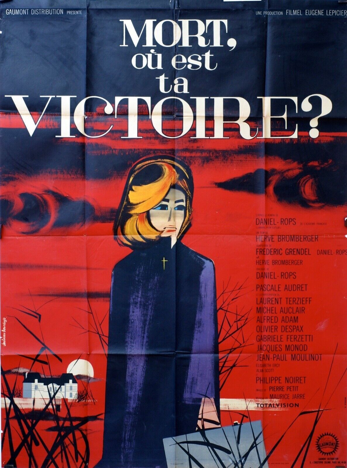 MORT OÙ EST LA VICTOIRE ? MOVIE POSTER ORIGINAL 120x160 JONATHAN PRYCE