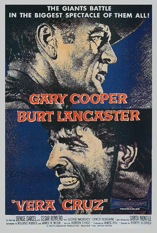 VERA CRUZ MOVIE POSTER ORIGINAL (69x103), Robert Aldrich, Gary Cooper