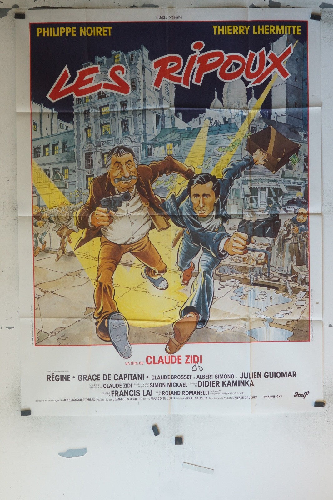 LES RIPOUX MOVIE POSTER ORIGINAL 120x160 PHILIPPE NOIRET