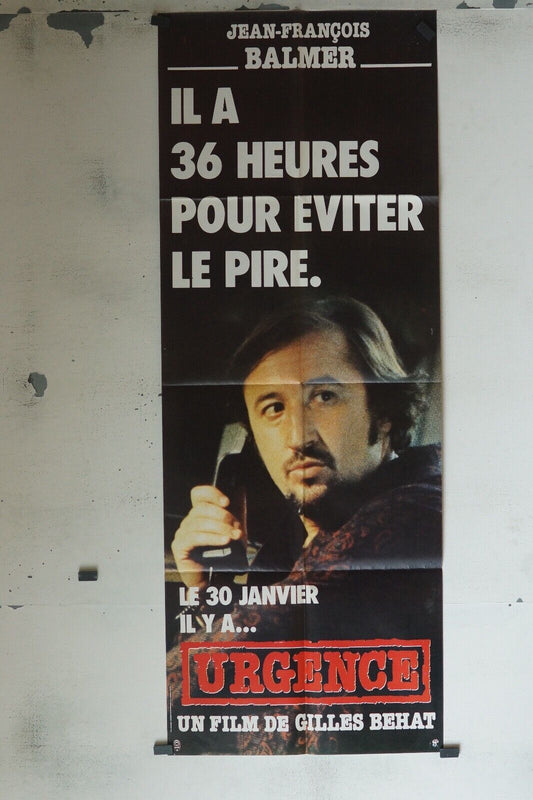 URGENCE MOVIE POSTER ORIGINAL 60x160 JEAN-FRANCOIS BALMER