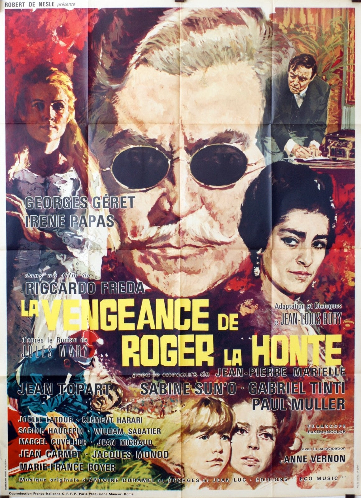 LA VENGEANCE DE ROGER  JEAN TOPART MOVIE POSTER ORIGINAL 120x160