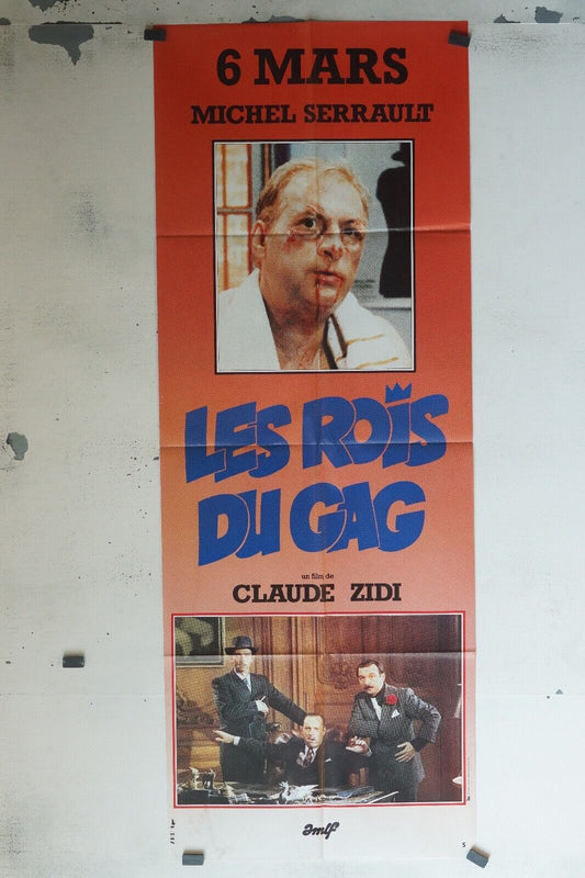 LES ROIS DU GAG MOVIE POSTER ORIGINAL 60x160 MICHEL SERRAULT