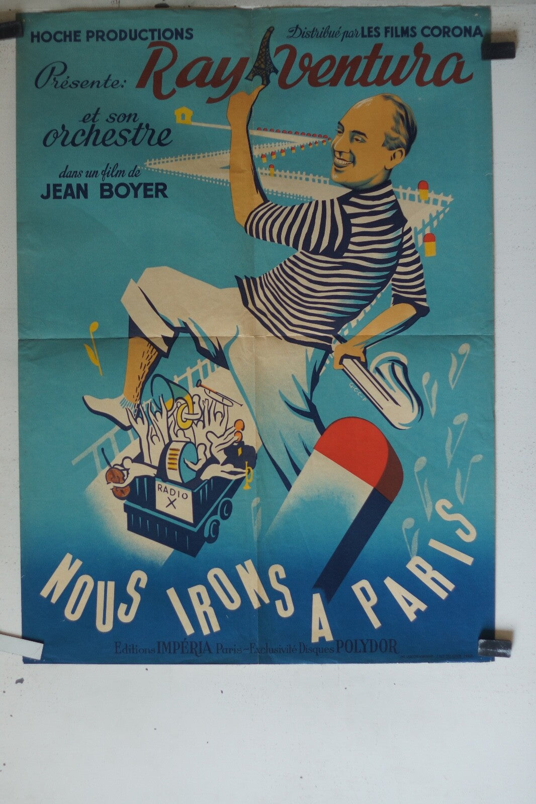  NOUS IRONS A PARIS POSTER ORIGINAL 60x80 Sandy Dennis , Keir Dullea
