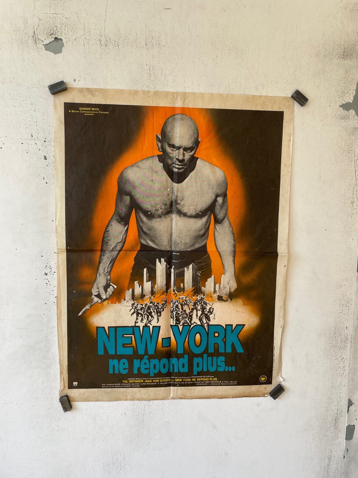 NEW-YORK NE RÉPOND PLUS MOVIE POSTER ORIGINAL (60X80) YUL BRYNNER