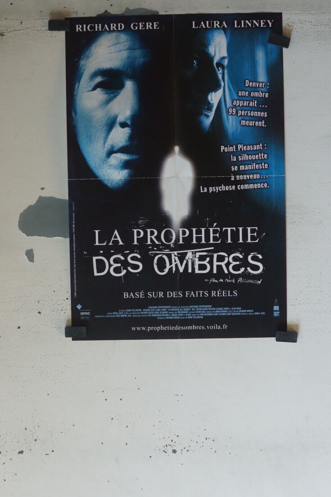 LA PROPHÉTIE DES OMBRES POSTER ORIGINAL (40X60) RICHARD GERE