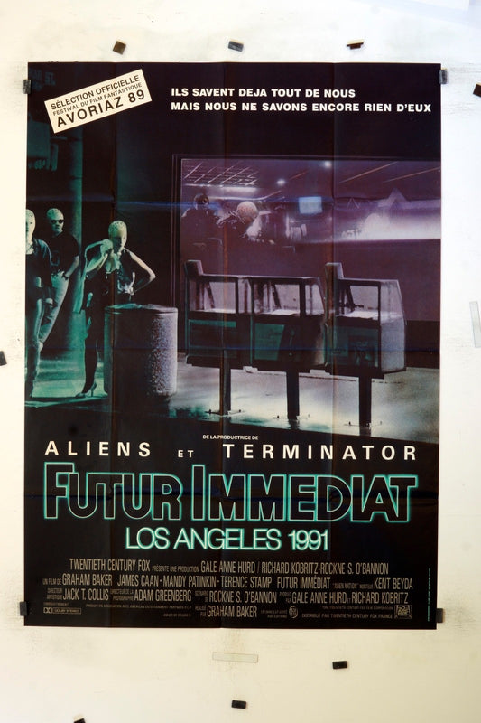 FUTUR IMMÉDIAT – 1991 ALIENS ET TERMINATOR MOVIE POSTER ORIGINAL (120X160)