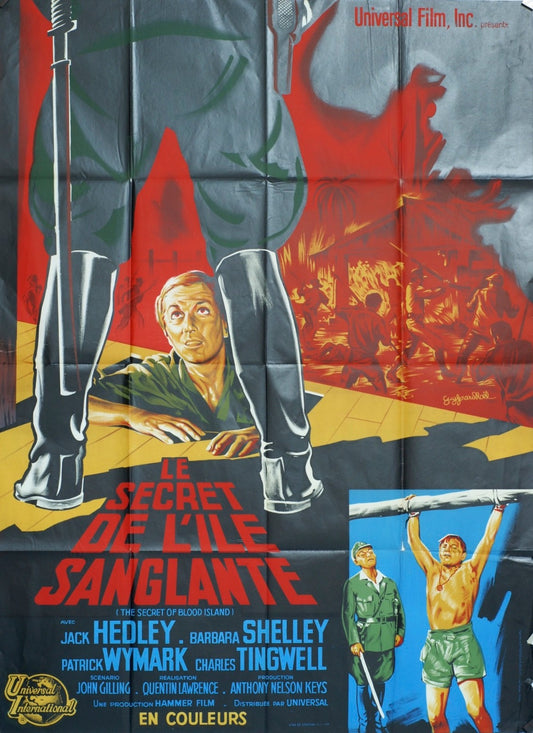 LE SECRET DE L’ILE SANGLANTE JACK HEDLEY MOVIE POSTER ORIGINAL 120x160