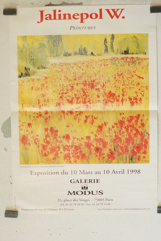 AFFICHE JALINEPOL W. (PEINTURES), GALERIE MODUS MOVIE POSTER (50X70) EXPOSITION