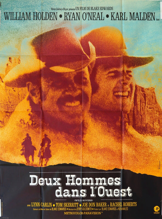 DEUX HOMMES DANS L’OUEST MOVIE POSTER ORIGINAL 120x160 WILLIAM HOLDEN