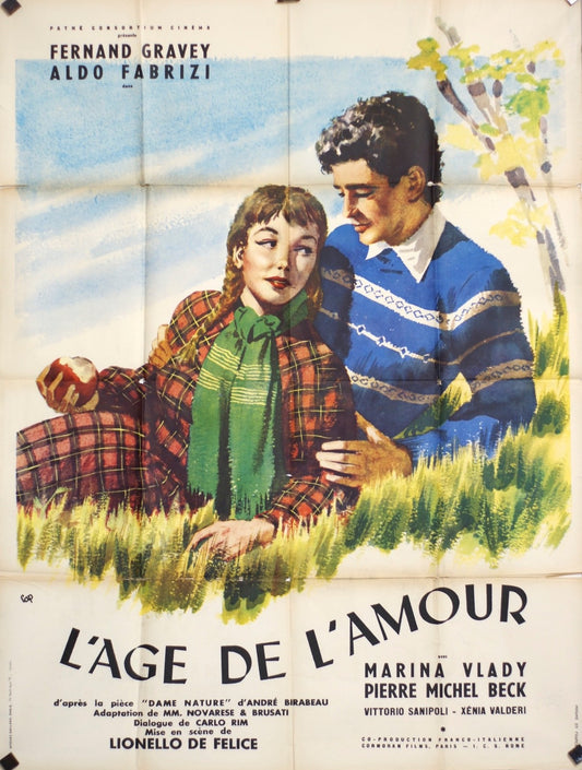L’AGE DE L’AMOUR FERNAND GRAVEY MOVIE POSTER ORIGINAL 120x160