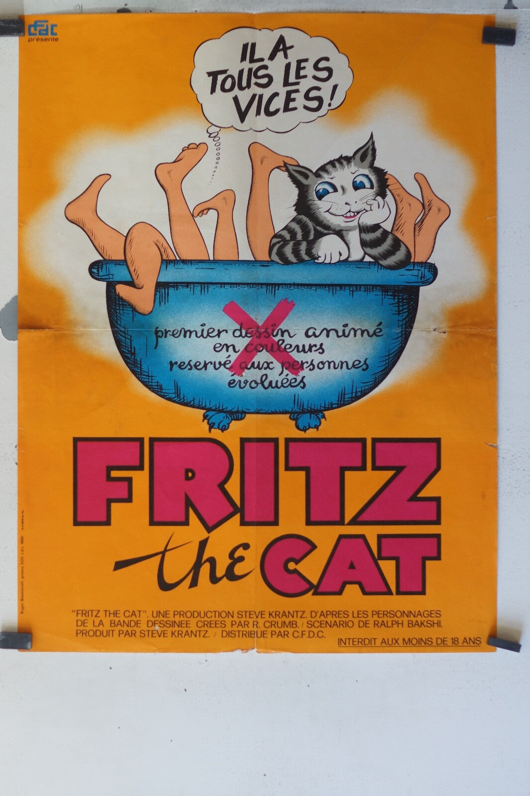 FRITZ THE CAT POSTER ORIGINAL 60x80