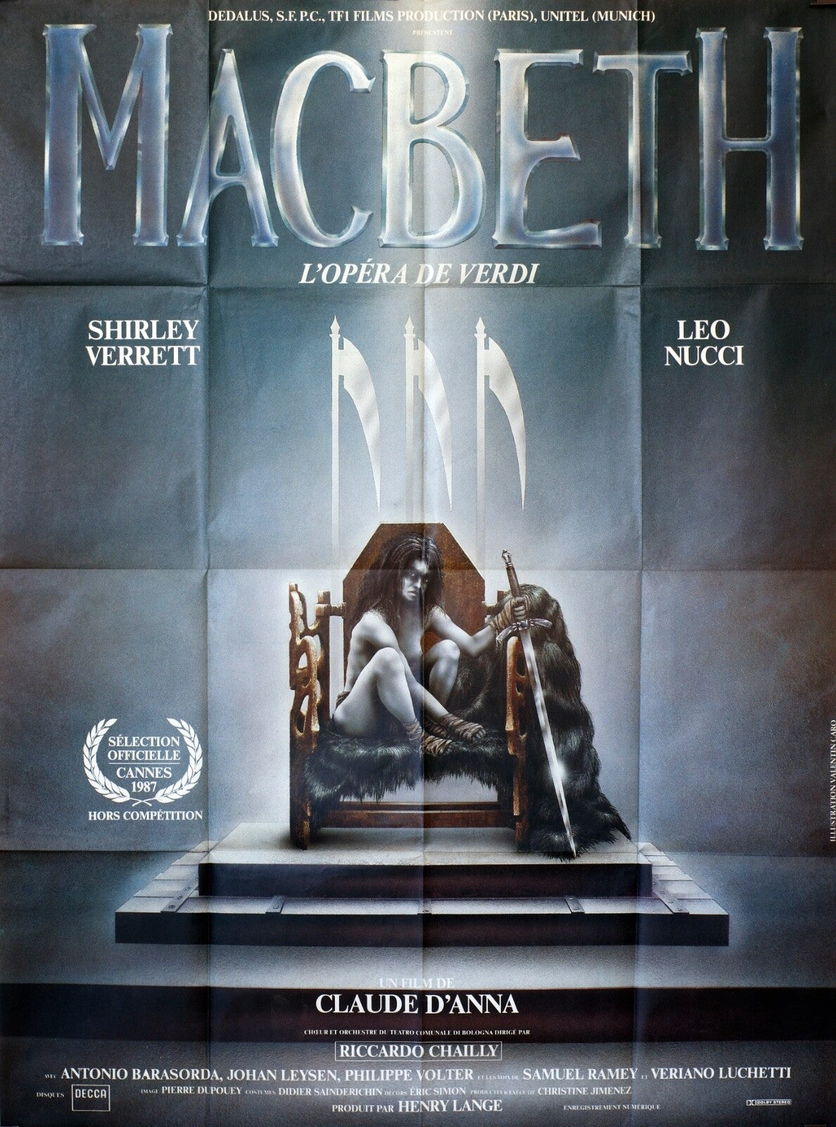 MACBETH MOVIE POSTER ORIGINAL 120x160 BARRY NEWMAN