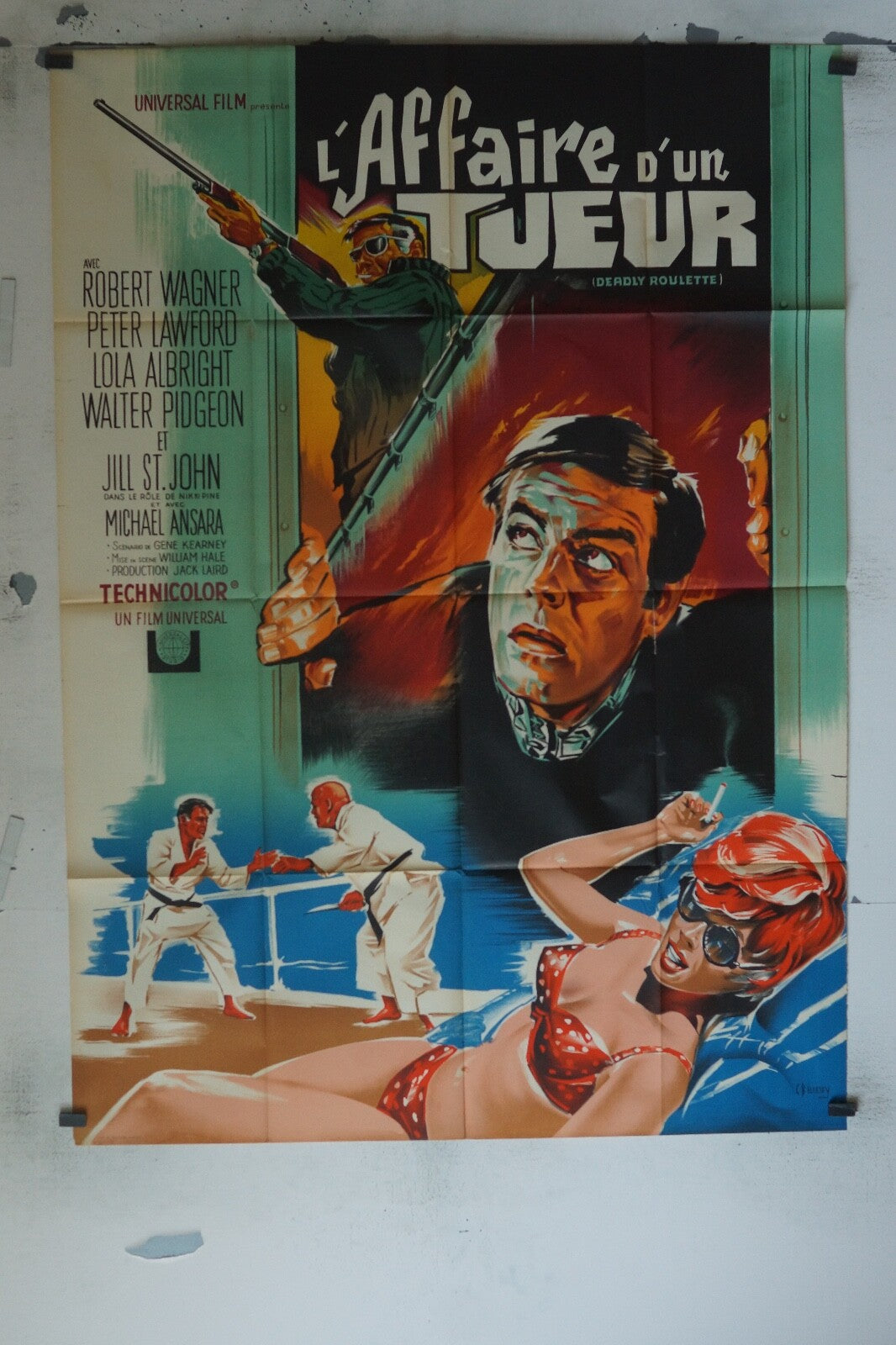 L’AFFAIRE D’UN TUEUR POSTER ORIGINAL 120x160 ROBERT WAGNER