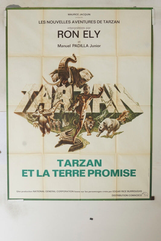 TARZAN ET LA TERRE PROMISE MOVIE POSTER ORIGINAL 120x160 RON ELY