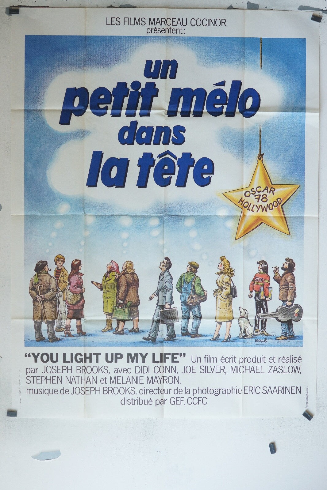 UN PETIT MÉLO DANS LA TÊTE MOVIE POSTER ORIGINAL 120x160 DIDI CONN