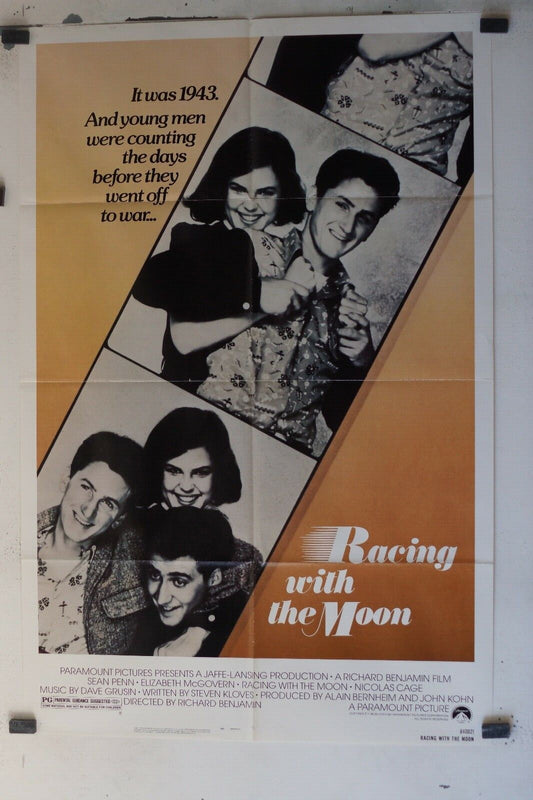 RACING WITH THE MOON MOVIE POSTER ORIGINAL 69x103, Sean Penn 