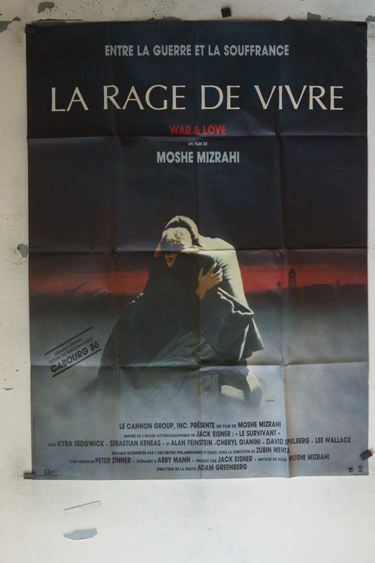 LA RAGE DE VIVRE MOVIE POSTER ORIGINAL 120x160 MOSHE MIZRAHI